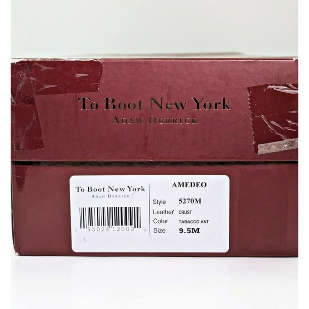 To Boot New York Men's Amedeo Oxfords Tabacco Antiqued Size 9.5 (MSRP $399) - Picture 10 of 10
